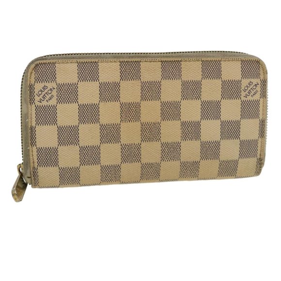 LOUIS VUITTON Damier Azur Zippy Wallet Long Wallet LV Auth th3350 - Picture 1 of 16